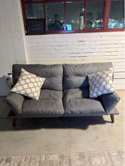 Grey Sofa Futon (MAKE OFFER!)