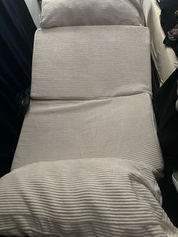 Brand new beige corduroy folding floor mattress