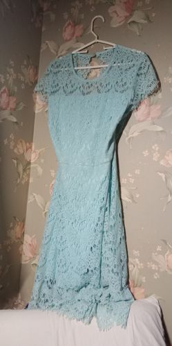 Lane Bryant Eyelash Lace Fit And Flare Dress