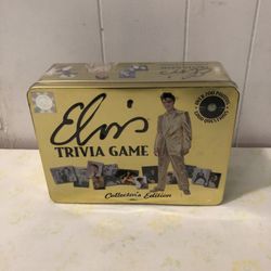 Elvis Trivia Game 2003 Collector’s Edition Sealed In Plastic Tin Box New 