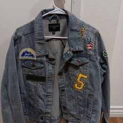 Women's "Velvet Heart Toni Cotton Patched Trucker Jacket 