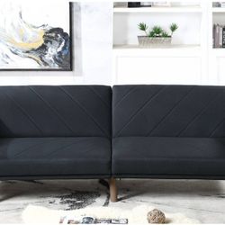ADJUSTABLE SOFA BLACK POLYFIBER NEW IN BOX ☎️ 1714586,2564 PICK UP PRICE 