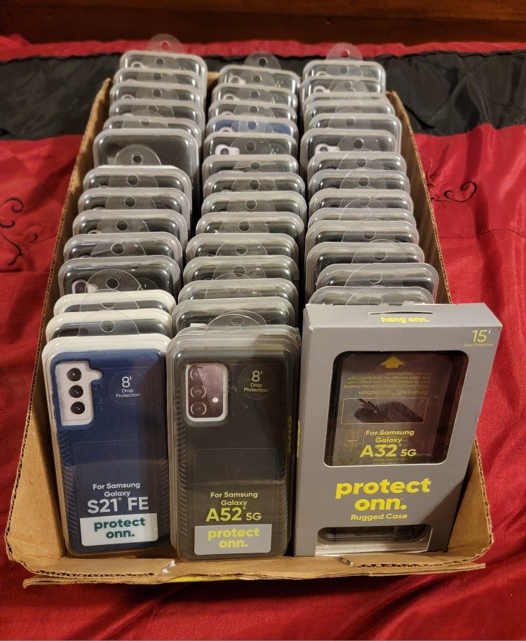 49 Onn Cellphone Cases Lot/All New