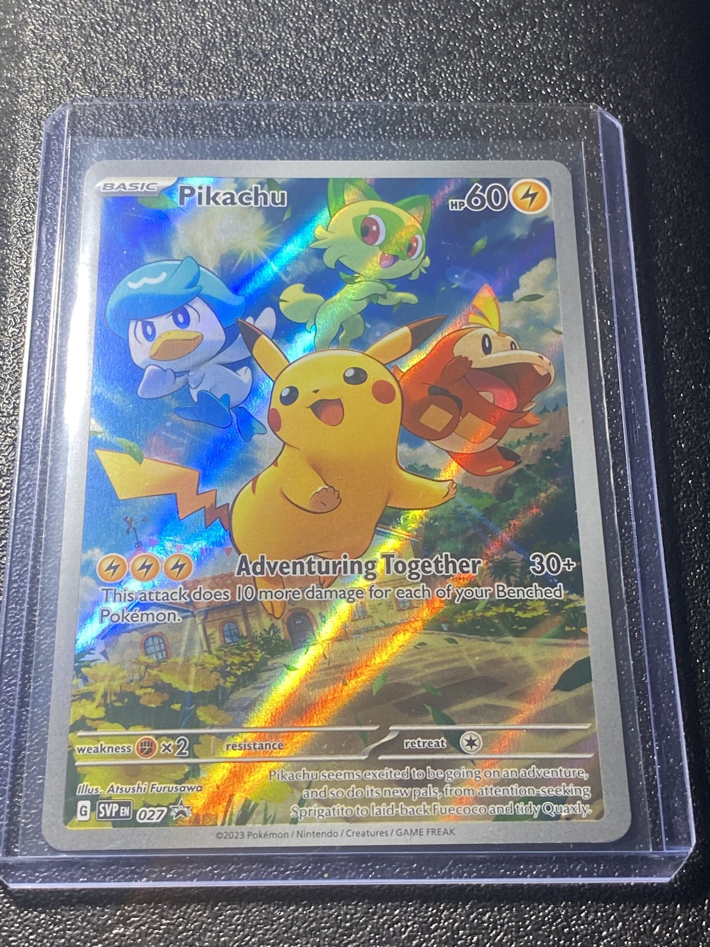 POKEMON PALDEA EVOLVED ETB PROMO SVP #27 PIKACHU 