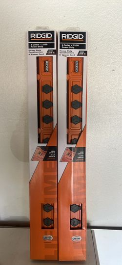 Ridgid 8 outlet + 2 usd power strip