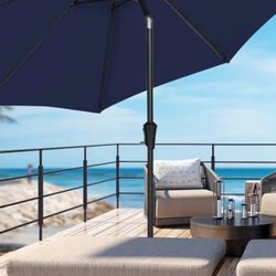 Brand New 10ft Navy Blue Outdoor Umbrella, It Is Still In Original Shipping Box Never Open 