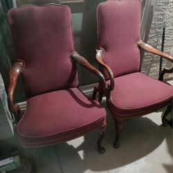 Pair Of Red Chairs 