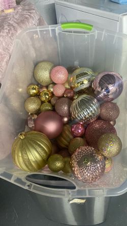Pink Christmas ornaments