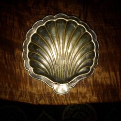 Vintage Silver plated Seashell Dish