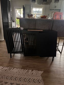 Black cabinet/tv stand - WILL TAKE ANY DECENT OFFER