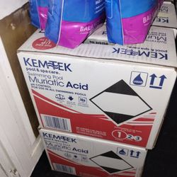 Pool Acid 8 New Boxes And 7 New Bags 