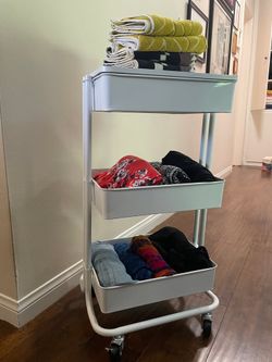 Lexington 3-Tier Rolling Cart by Simply Tidy