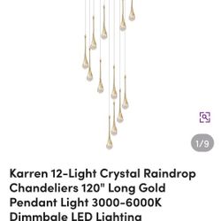 Crystal Raindrops Chandelier 