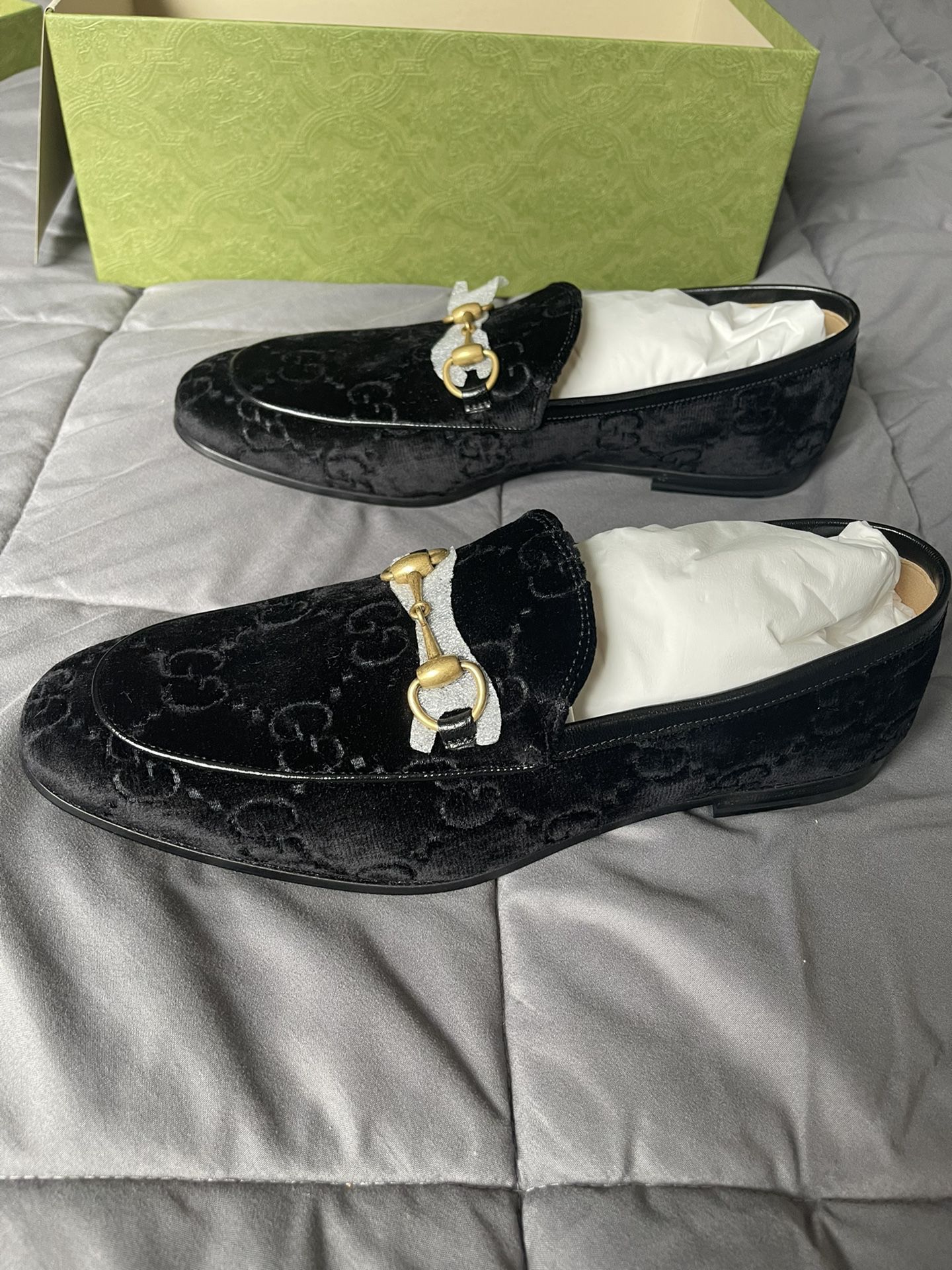 Gucci Jordan GG velvet loafers (US 8.5)
