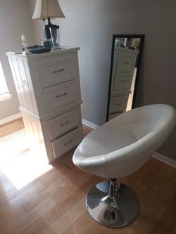 Nightstands, Mirror, Chair