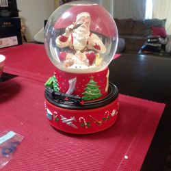 Halmark Coke Cola Snow Globe With Running Train Plays coke Theme Song