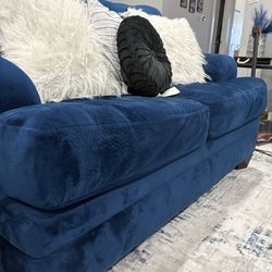 Blue couches