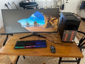 Dell Optiplex 7020 Gaming Desktop and Monitor