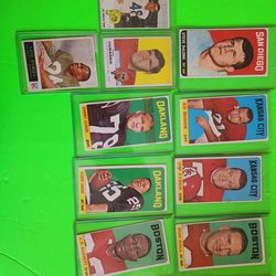 Vintage football cards 1965