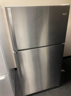 Whirlpool Top Mount Fridge Stainless Steel