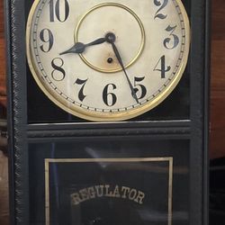 Antique Gilbert Regulator Wall Clock