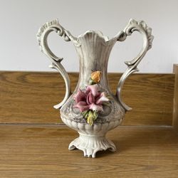 Vintage Authentic Capodimonte Floral Vase