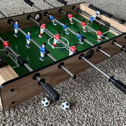 Mini Foosball Soccer Table – 32”x30”x5” Top Game Only