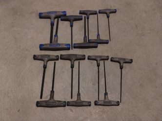 Allen T handle hex wrench metric and SAE