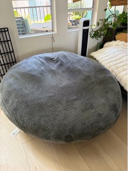 Comfy Grey Bean Bag