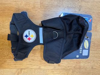 NFL Pittsburgh Steelers Black Pet Harness, Small