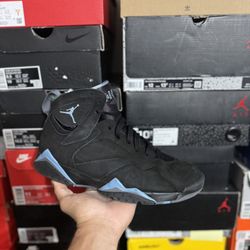 Jordan Chambray 7s size 9.5  USED But Clean