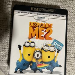 Despicable Me 2 UHD 4K disc