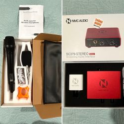 Wireless Karaoke Microphone with Audio Interface Box