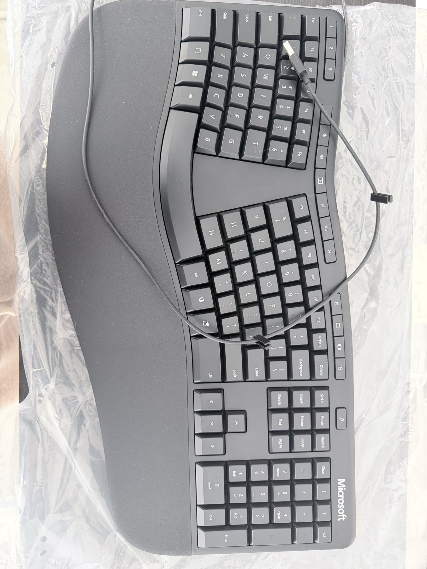 Microsoft Ergonomic Wired Keyboard – Comfortable Split Design