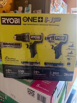 Ryobi 18v brushless cordless compact kit