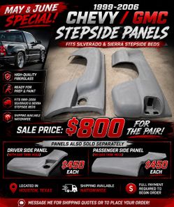 99-06 Chevy/GMC Stepside Panels