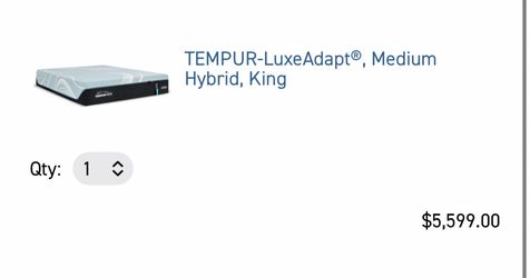 Tempur-Pedic LuxeAdapt Medium Hybrid King Mattress