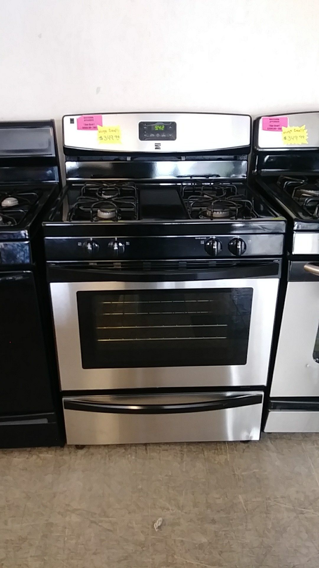 Kenmore stainless steel gas stove