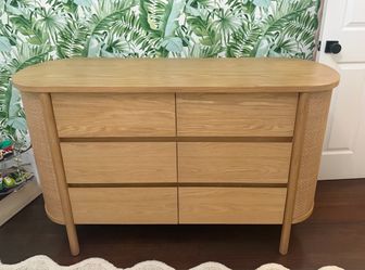 Crate and Barrel Kids Canyon 6-Drawer Wood Dresser