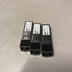 Lot Of 3 Cisco EM212-LP3TA-MT FC Dual Rate SFP Transceiver