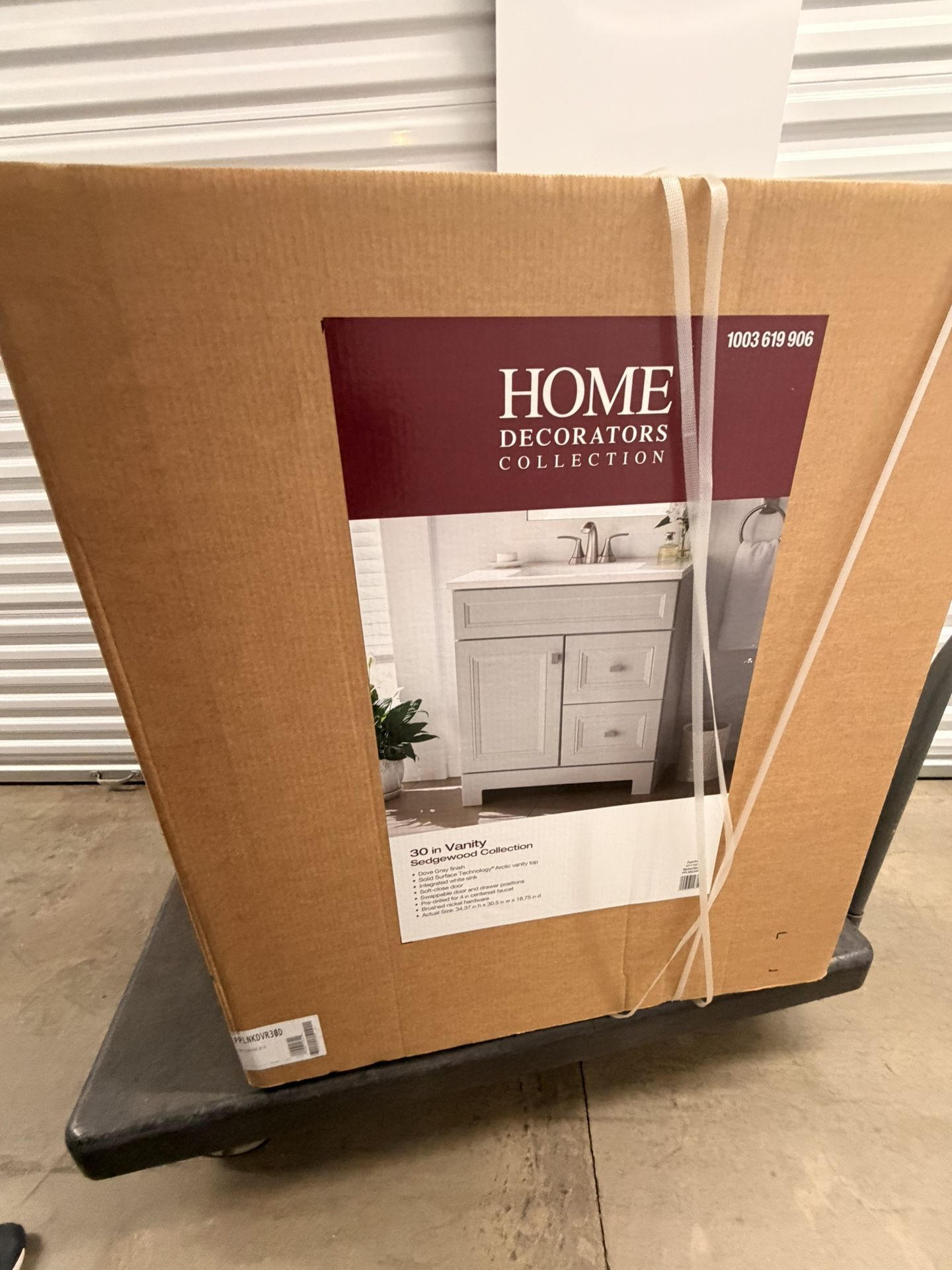 30 Inch Vanity Combo With Top And Sink Grey