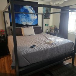 Ca King Canopy Bed Frame 