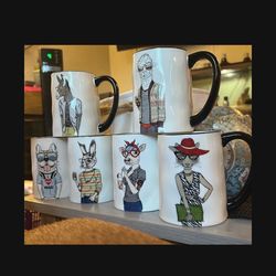 Animal cup set