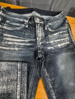 BEBE ble sliver jeans size w7