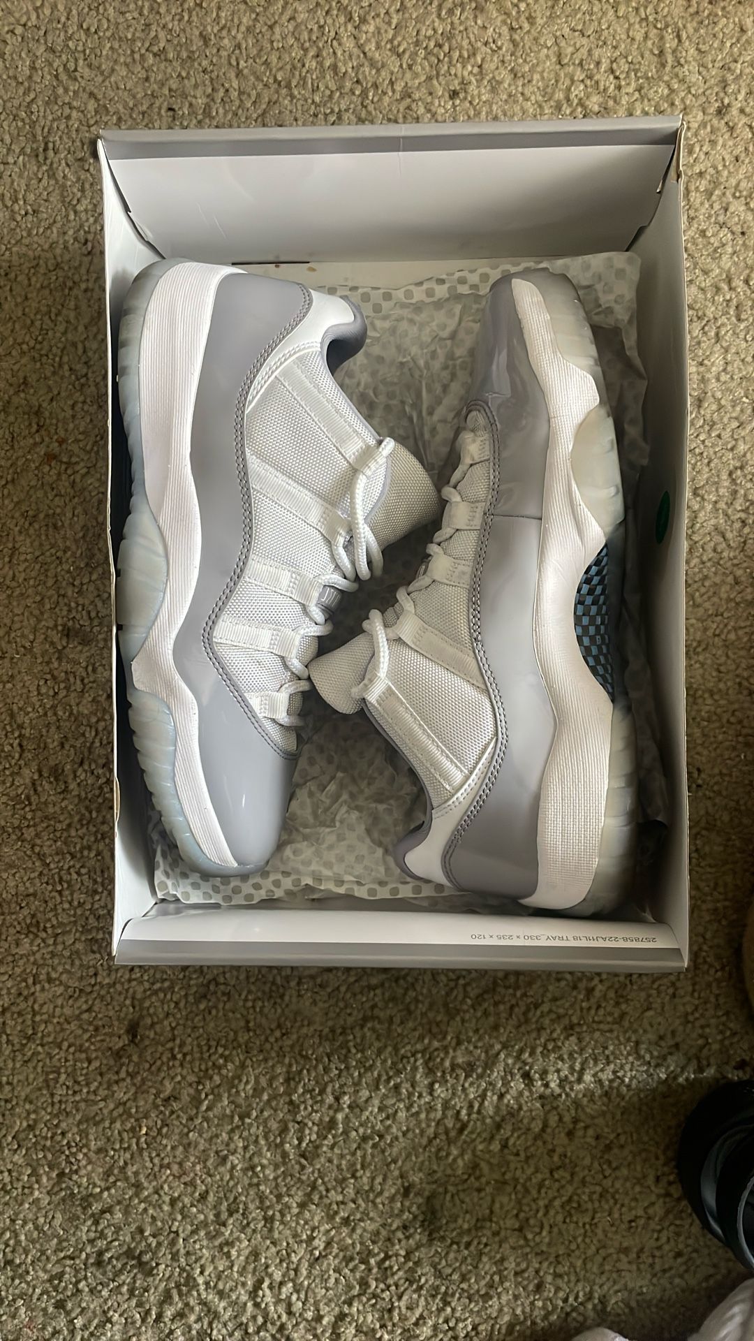 Jordan 11 Cement Grey Size 9