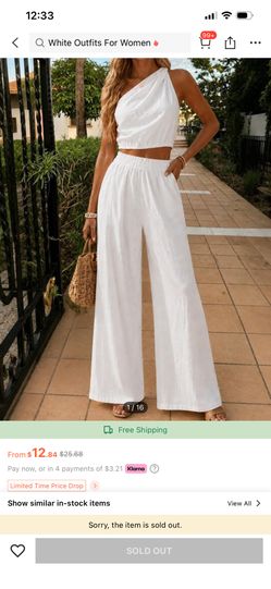 White 2 Piece Set