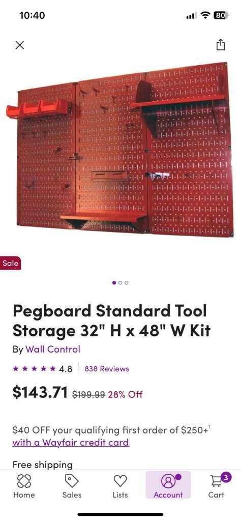 Storage Shed Kit For Hanging Tools 