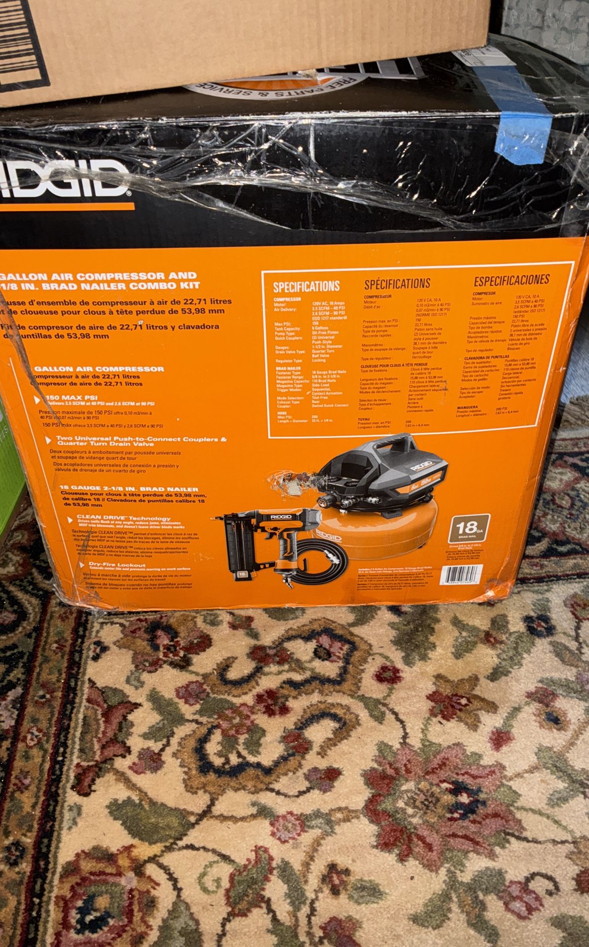 Rigid 6 Gallon Air Compressor