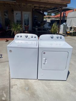 whirlpool washer and dryer gas heavy duty super capacity good condition delivery and installation available