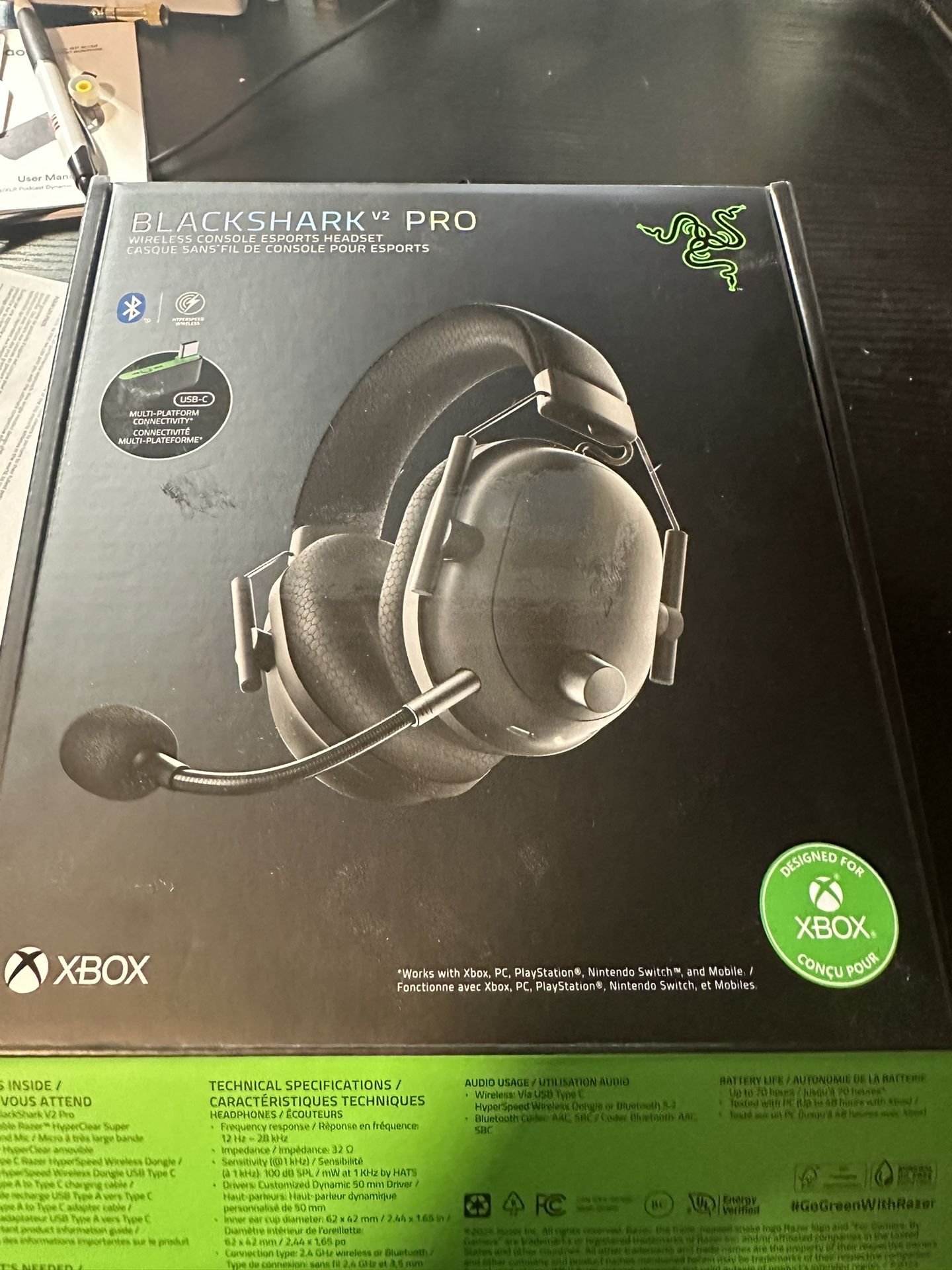 Like New Razer Blackshark V2 Pro For PC/XBOX